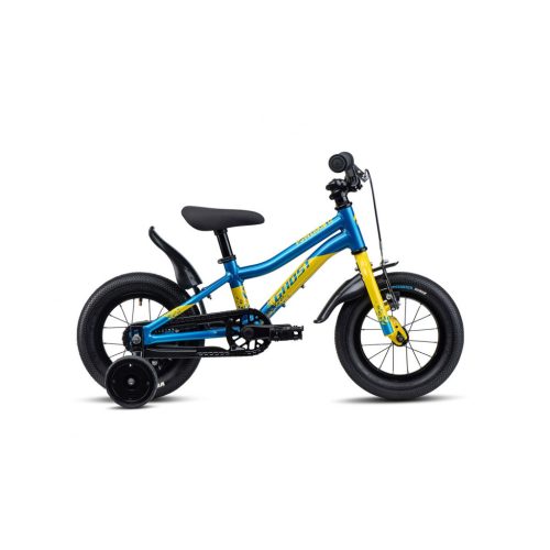 Ghost Powerkid 12 (Training Wheels) BLU / YEL gyermekkerékpár
