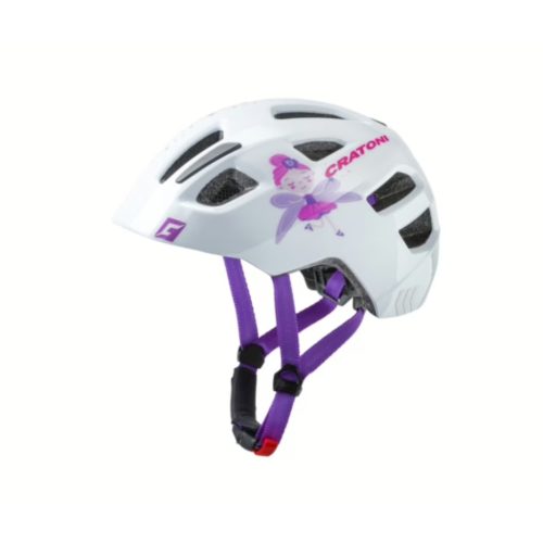 Cratoni Maxster  gyermek sisak fehér csillagos színben S/M (51-56 cm) méret