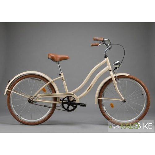 Kenzel Atlantis 24" gyermekkerékpár krém színben 