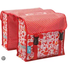 Táska csomagtartóra Fiori Midi Double piros
