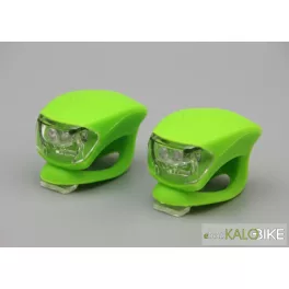 Villogó szett szilikonos zöld-green