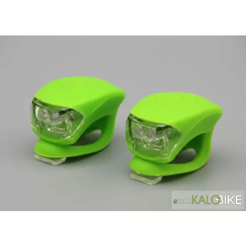 Villogó szett szilikonos zöld-green