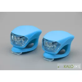 Villogó szett szilikonos v.kék-light blue