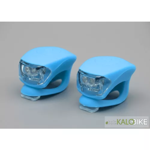 Villogó szett szilikonos v.kék-light blue