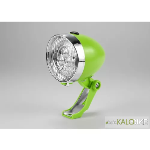 Lámpa első cruiser elemes 3 led (Zöld)