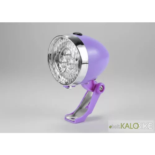Lámpa első cruiser elemes 3 led (Lila)