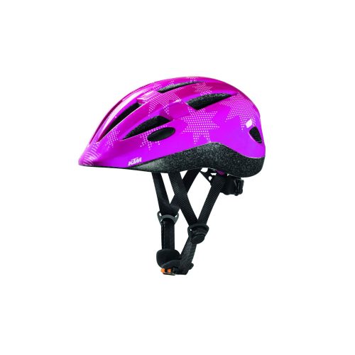 KTM gyerek kerékpáros sisak, KTM FL kids II pink/stars (48-52 cm)