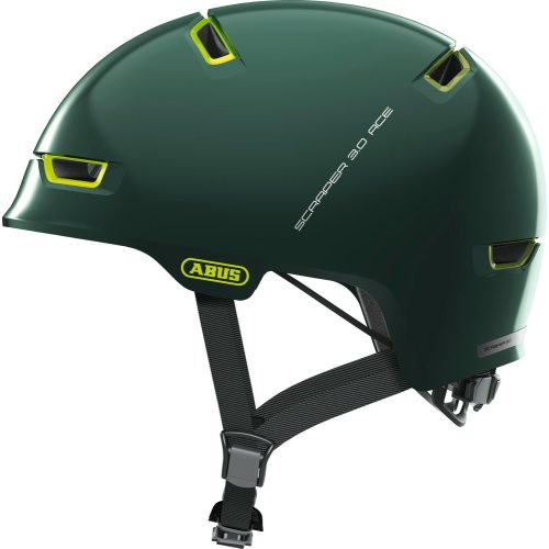 ABUS kerékpáros városi sisak Scraper 3.0 ACE, ABS, ivy green, M (54-58 cm)