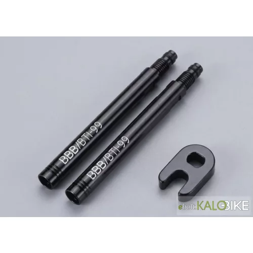 BBB Cycling kerékpáros szelephosszabbító BTI-99 ValveExtend, alu, szerszámmal, 80mm (2db)