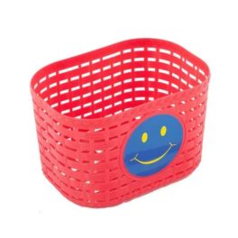 Kosár első gyerek műanyag piros Smile