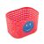 Kosár első gyerek műanyag piros Smile