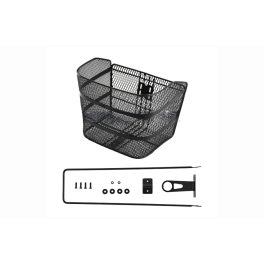   Kosár első 26-28" sűrűszövésű XXL+tart. erősített feketet (26x30x19)