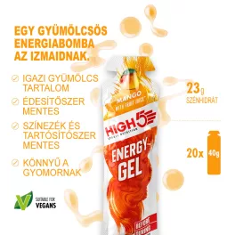 High 5 Energy Gél - mangós