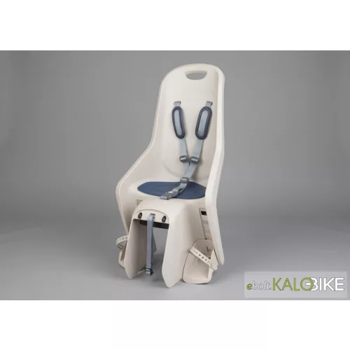 Polisport hátsó gyerekülés Bubbly Maxy + csomagtartóra szerelhető,Cream/denim