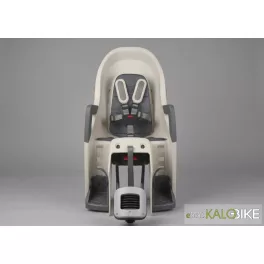   Polisport hátsó gyerekülés Guppy RS Plus, dönthető, vázra szerelhető, krém/szürk