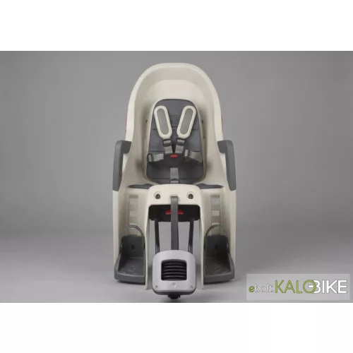 Polisport hátsó gyerekülés Guppy RS Plus, dönthető, vázra szerelhető, krém/szürk