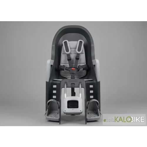 Polisport hátsó gyerekülés Guppy Maxi+ FF, vázra szerelhető, sötétszürke/ezüst