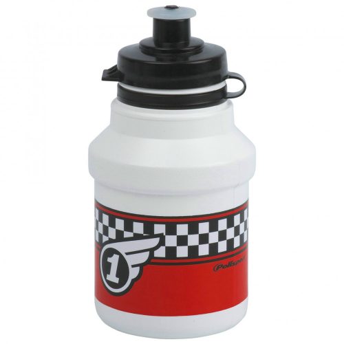 Polisport kulacs gyerek 350 ml RACE pattintós kupakkal+gumipántos kulacstartóval