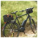 Basil csomagtartó táska Miles Trunkbag, Universal Bridge system, fekete szürke