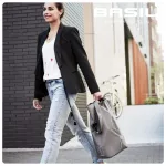 Basil egyoldalas táska City Shopper, Hook ON, fekete